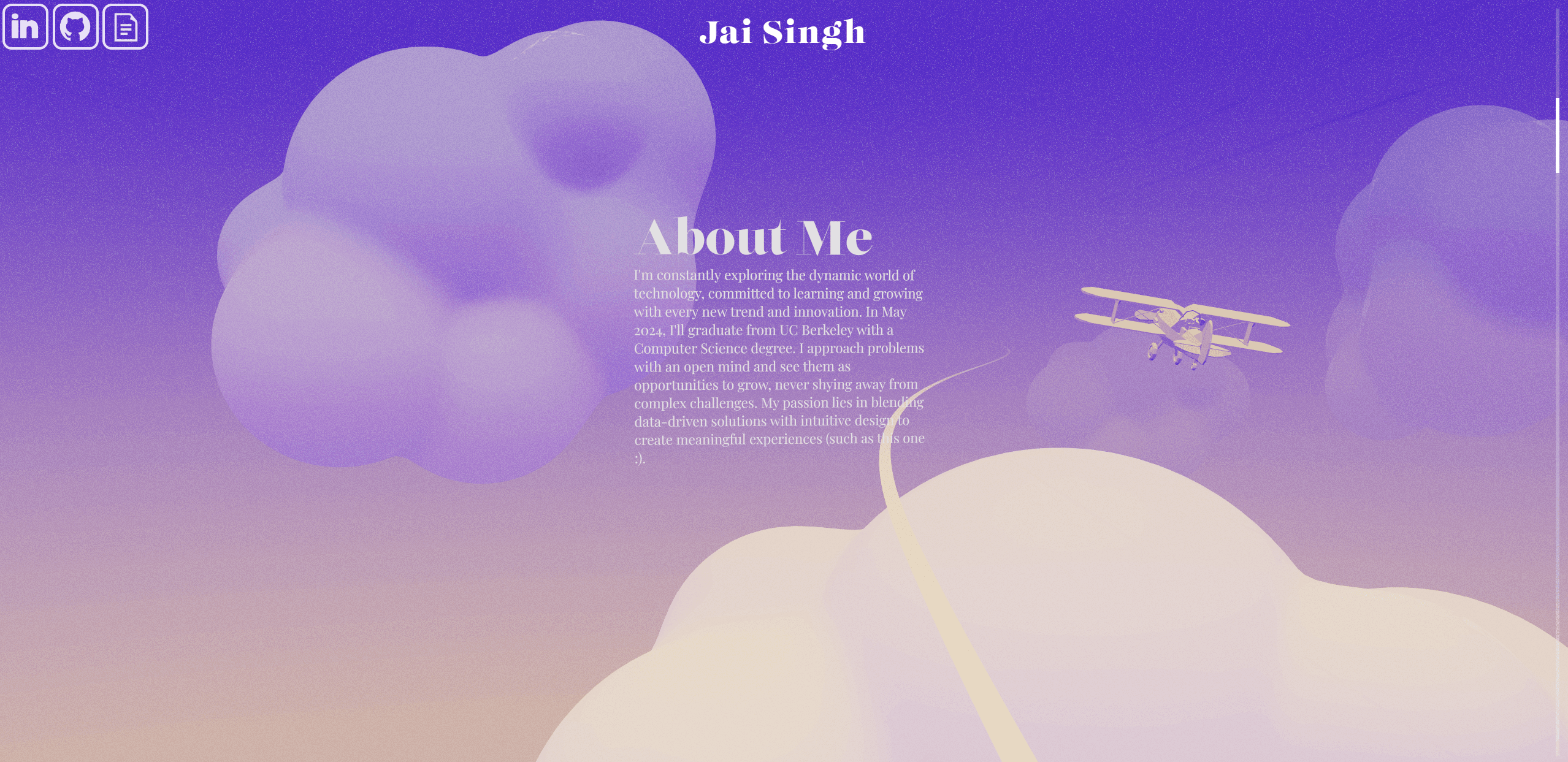 About me section